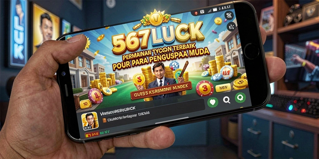 Tampilan gameplay seru dalam 567LUCK dengan elemen Tycoon yang mendebarkan.