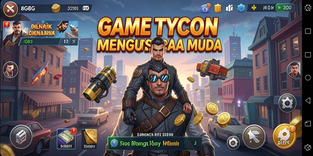 Tampilan screenshot dari gameplay Tycoon yang menarik di 8G8G.