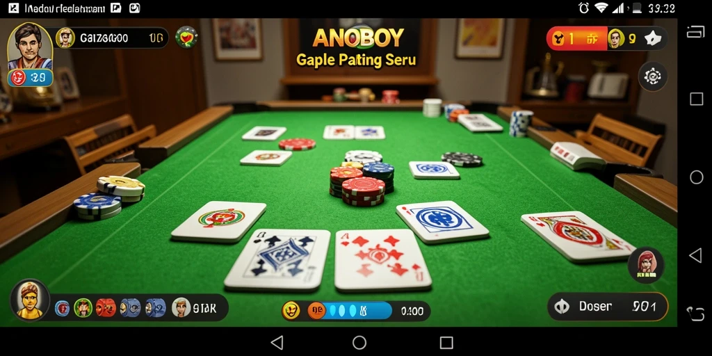 Gameplay ANOBOY menampilkan momen seru permainan Gaple.