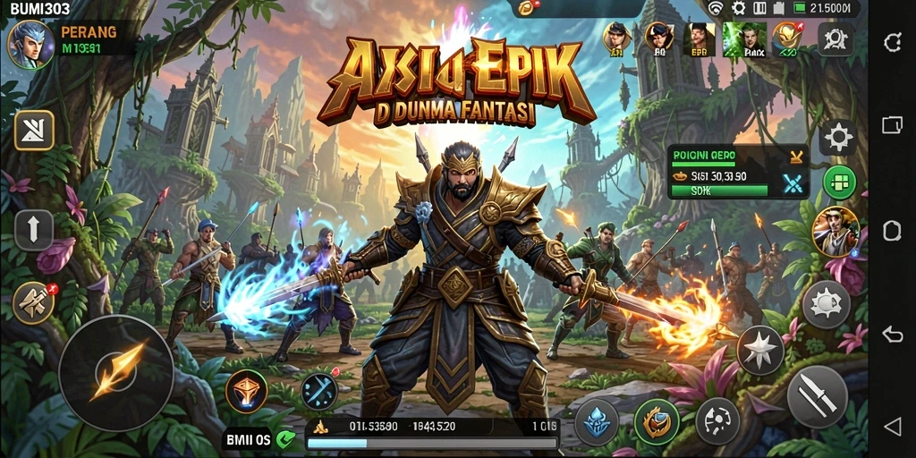 Tampilan gameplay seru BUMI303 dengan adegan aksi yang menegangkan.