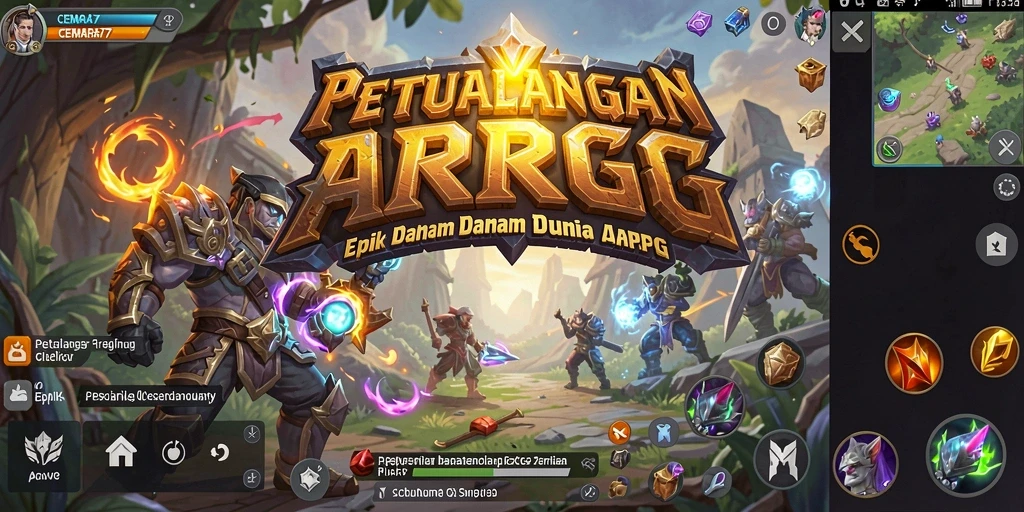 Tampilan gameplay CEMARA77 menunjukkan aksi pertarungan yang mendebarkan.
