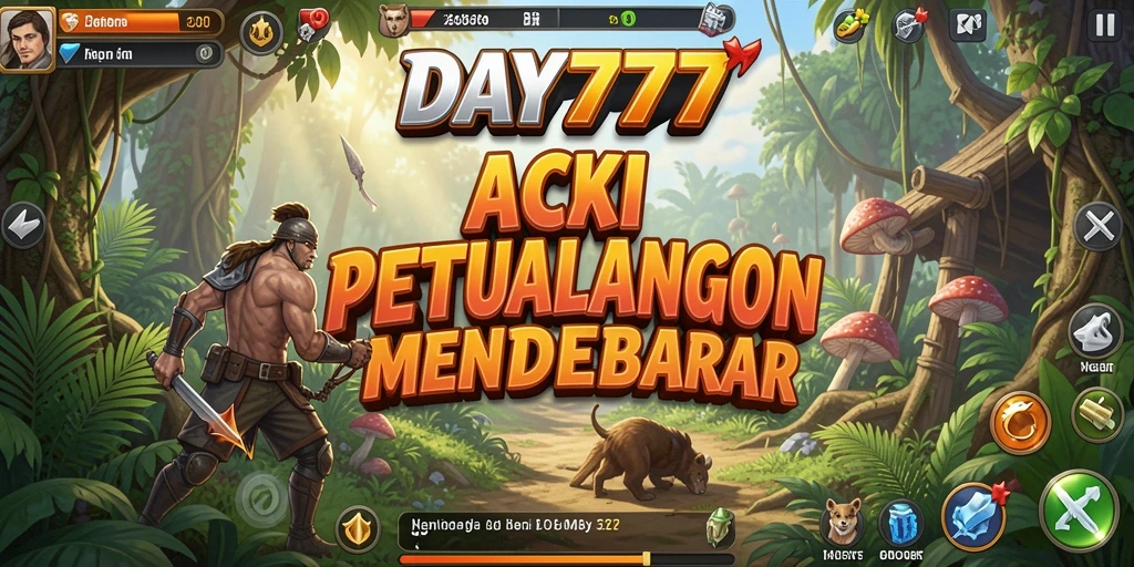 Tangkapan layar utama DAY777 menunjukkan aksi mendebarkan dari gameplay.