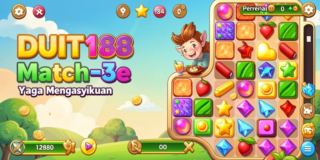 Tampilan gameplay DUIT188 yang penuh warna dan menarik.