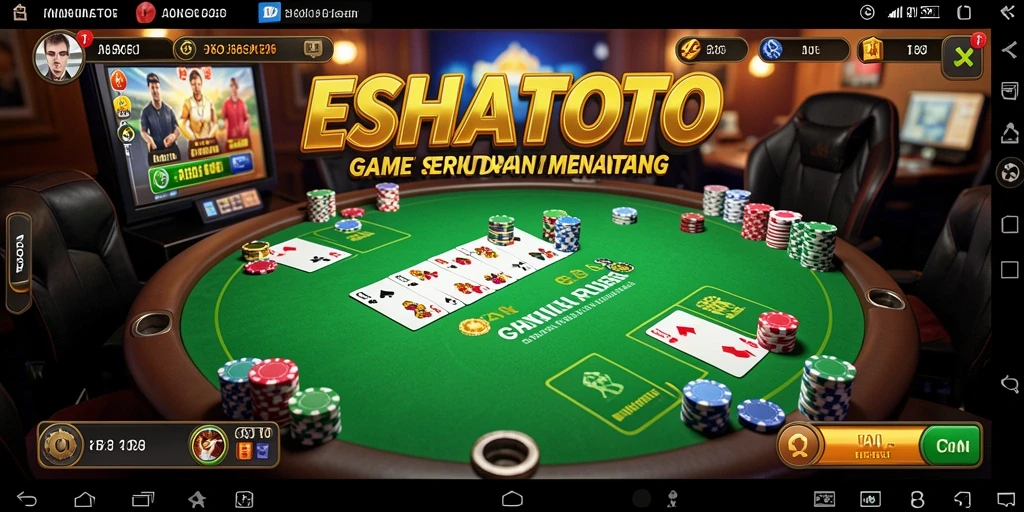 Tampilan menarik dari gameplay ESHATOTO yang menegangkan.
