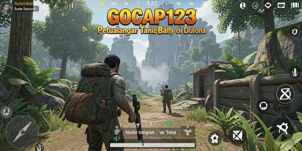 Tampilan gameplay GOCAP123 di dunia terbuka yang luas dan menakjubkan.