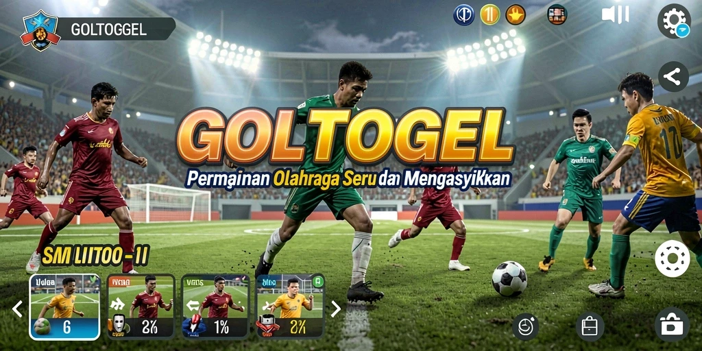 Tampilan permainan GOLTOGEL yang seru dan mendebarkan.
