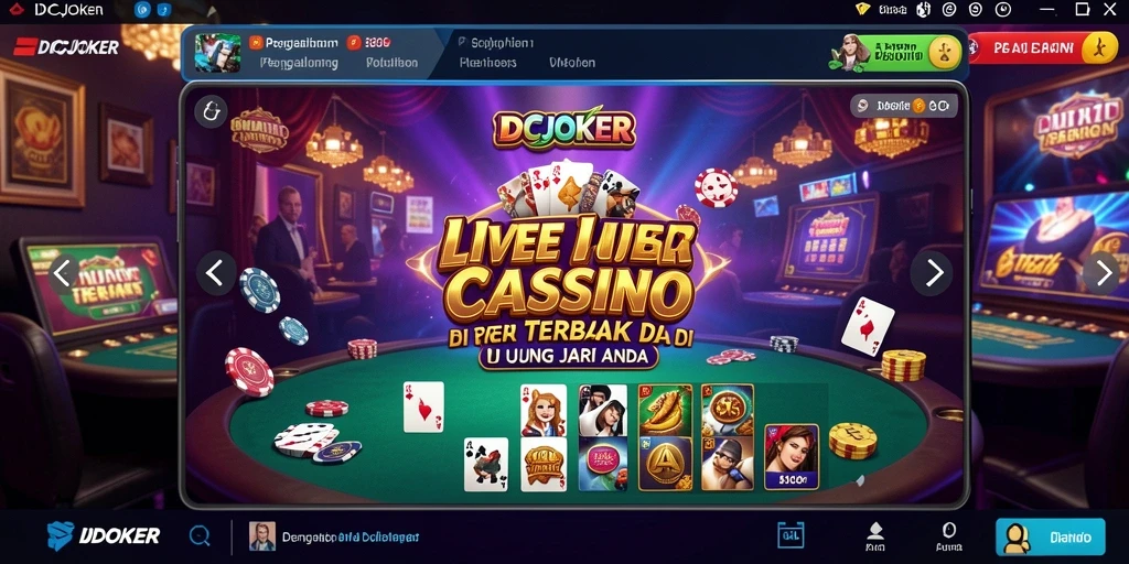 Tampilan gameplay Live Casino yang menarik dan interaktif dari IDCJOKER.