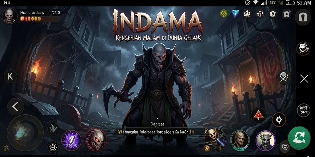 Tampilan gameplay menakutkan dalam petualangan horror