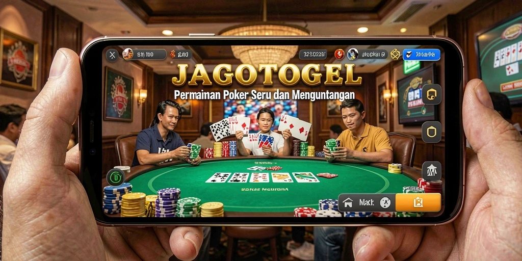 Screenshot gameplay JAGOTOGEL menampilkan pemain yang berinteraksi dalam permainan Poker.