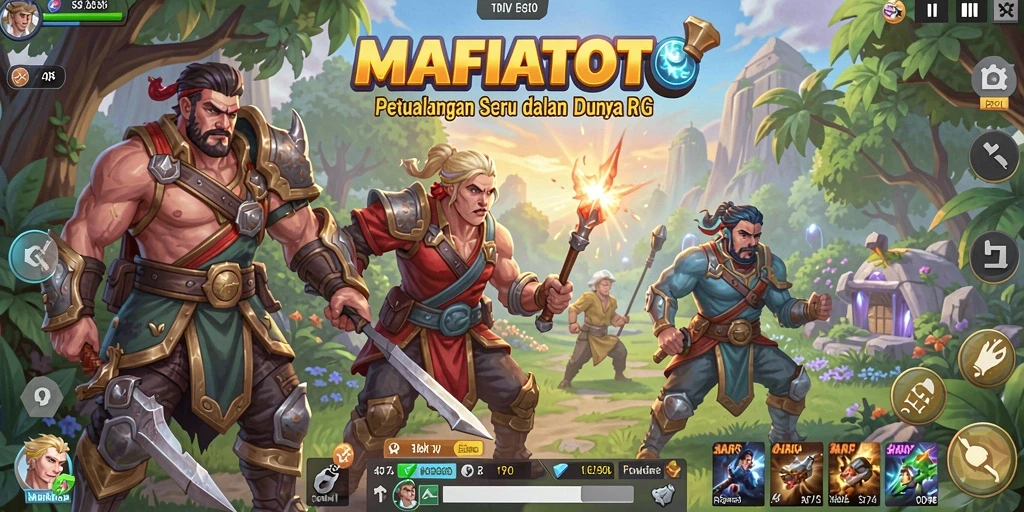 Screenshot utama menampilkan pertarungan seru dalam MAFIATOTO.