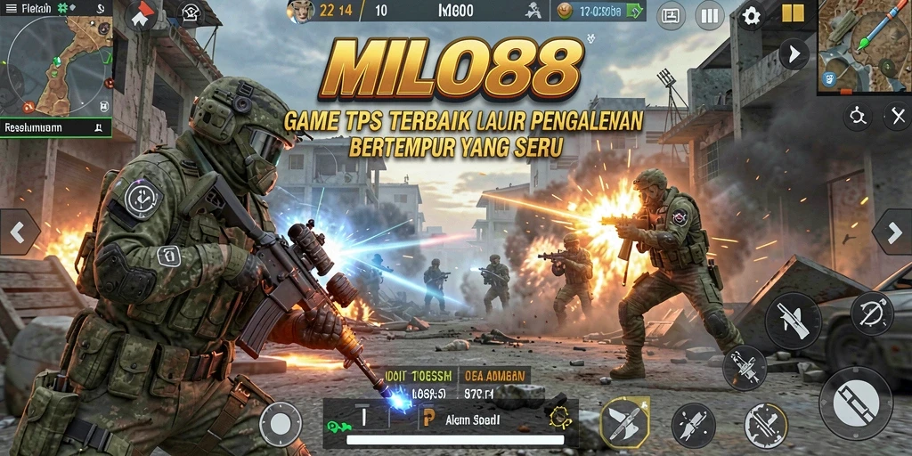 Screenshot gameplay MILO88 yang menampilkan aksi pertempuran yang intens.