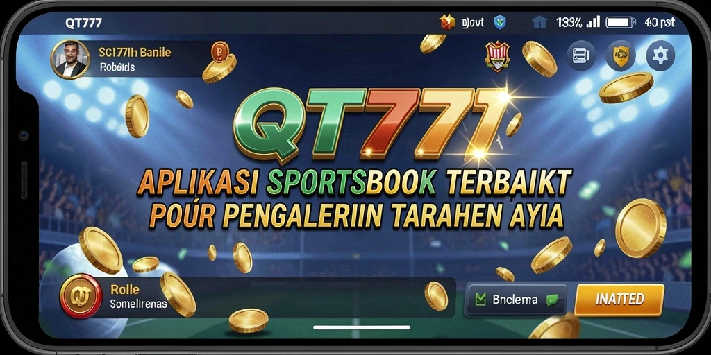 Tampilan aplikasi QT777 dengan gameplay taruhan olahraga yang menarik.