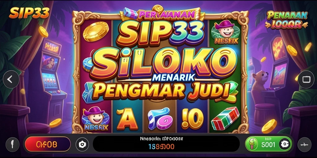 Gameplay menarik SIP33 dengan gulungan yang berputar dan efek visual menarik.