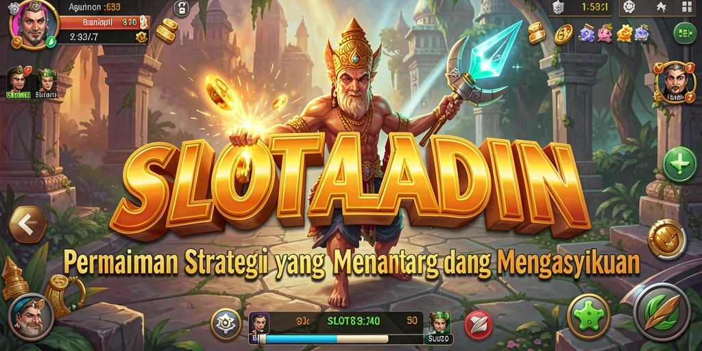Tangkapan layar dari gameplay mendebarkan di SLOTALADIN.